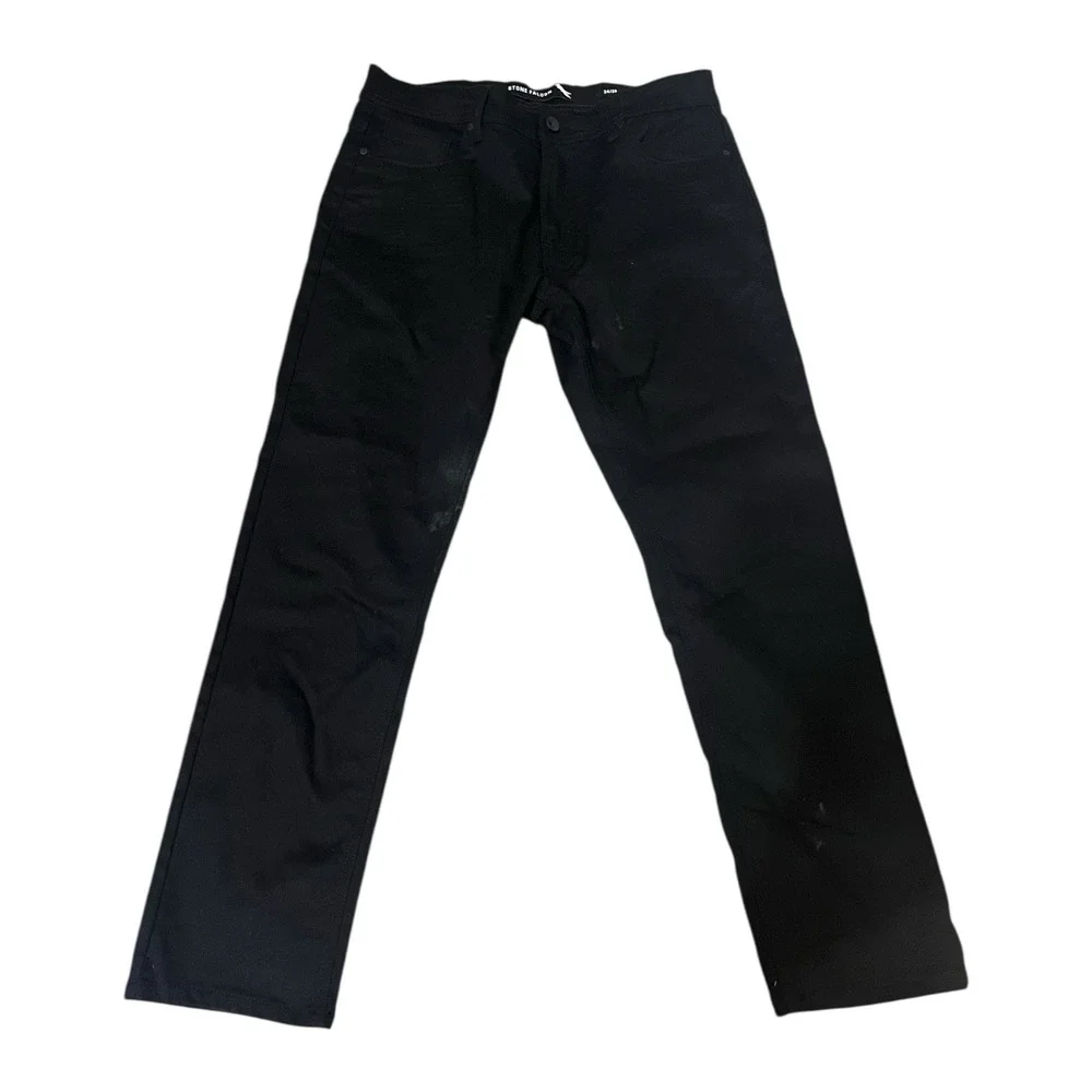 Stone Falcon Slim Fit Men's‎  Black Jeans Size 34/30